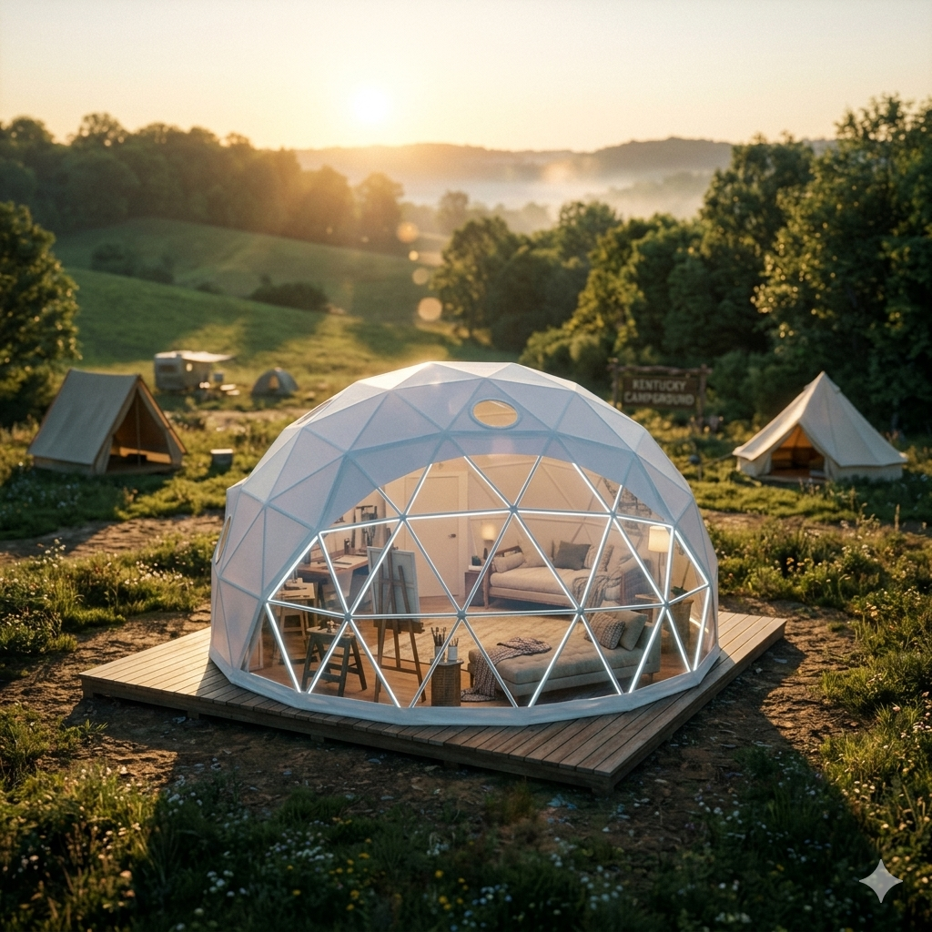 Marshmallow Friends Campground, Dome Space